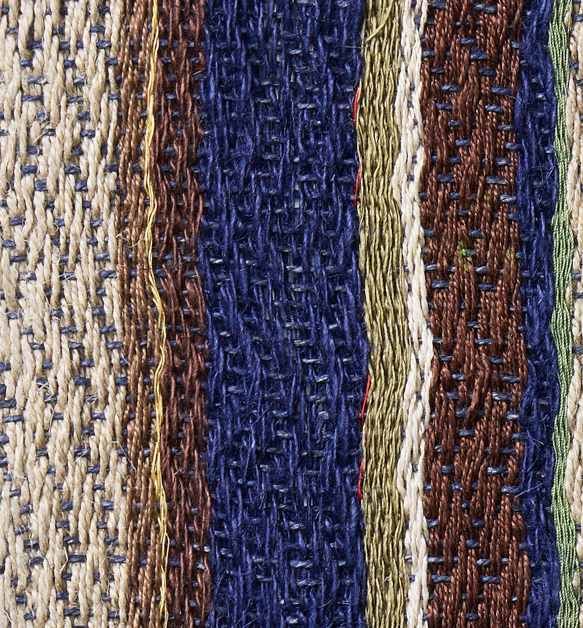 Handwowen Brewing Mat by Karla Ravn—Blue Stripe