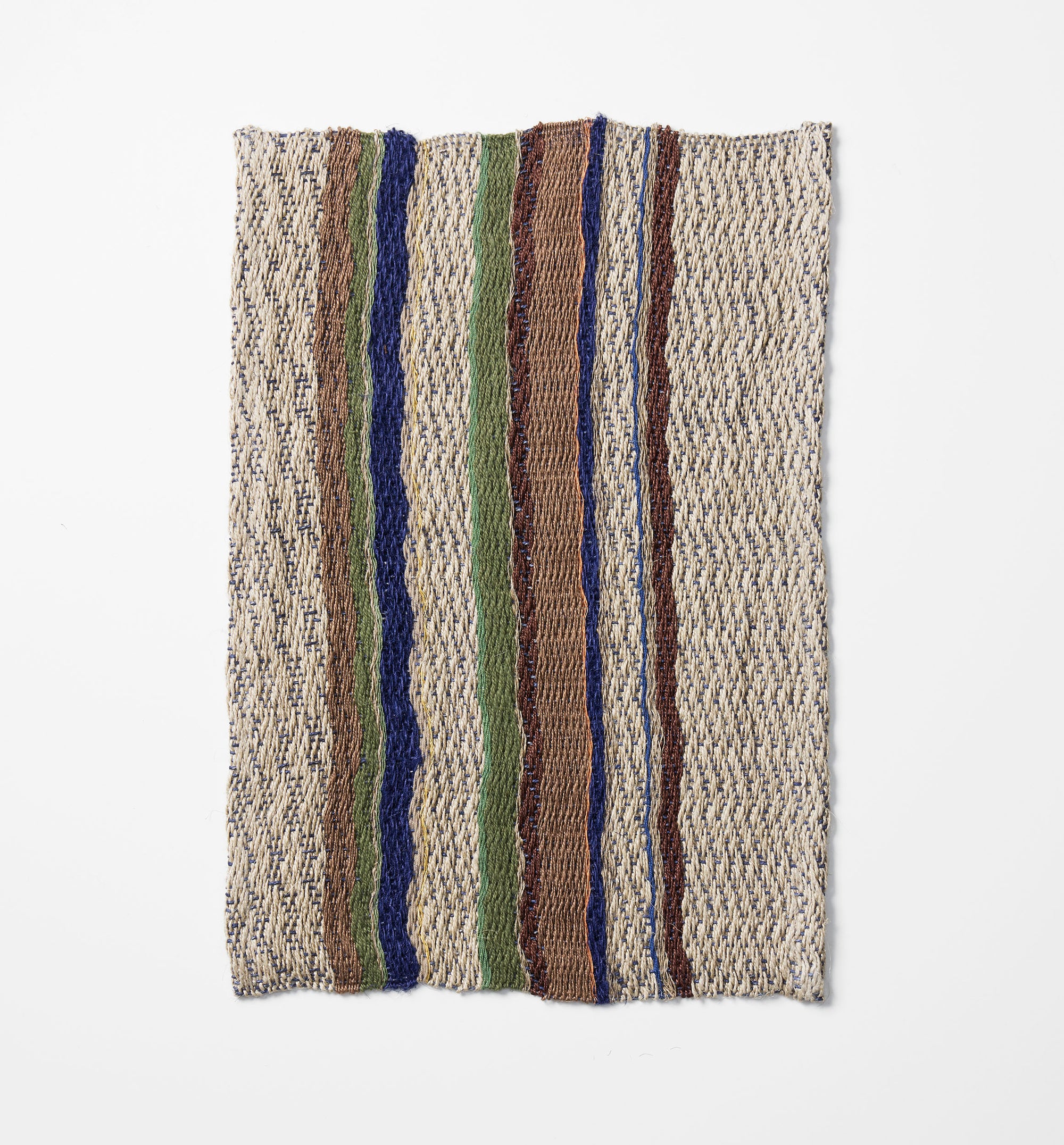Handwowen Brewing Mat by Karla Ravn—Brown Stripe